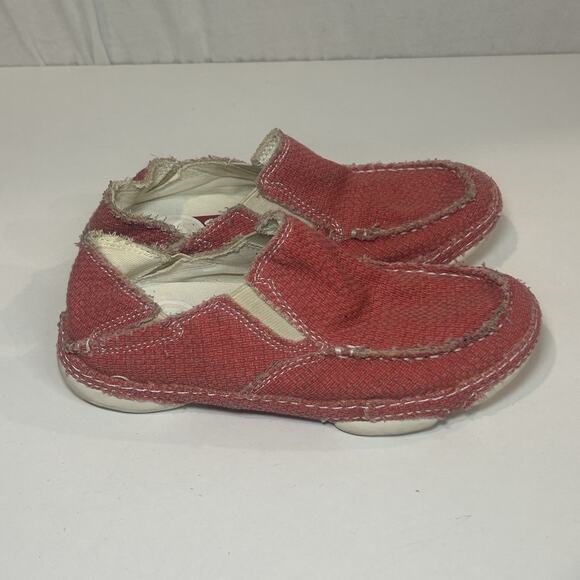 TONY LAMA SLIP ON LOAFERS SHOES WOMENS PINK COLOR SIZE 6B - Picture 1 of 7
